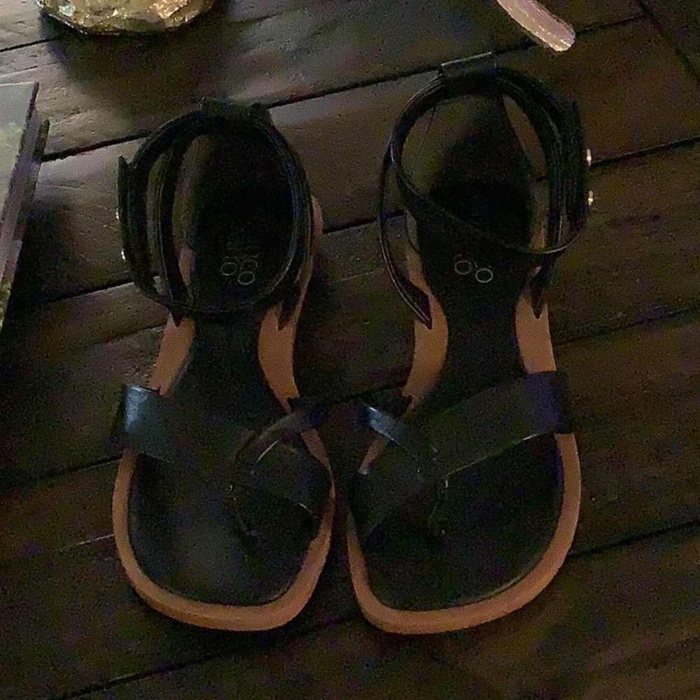 Black Strappy Sandals